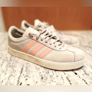 Adidas VL Court 2.0 - Dusty Pink/Raw White - Size 9 Women